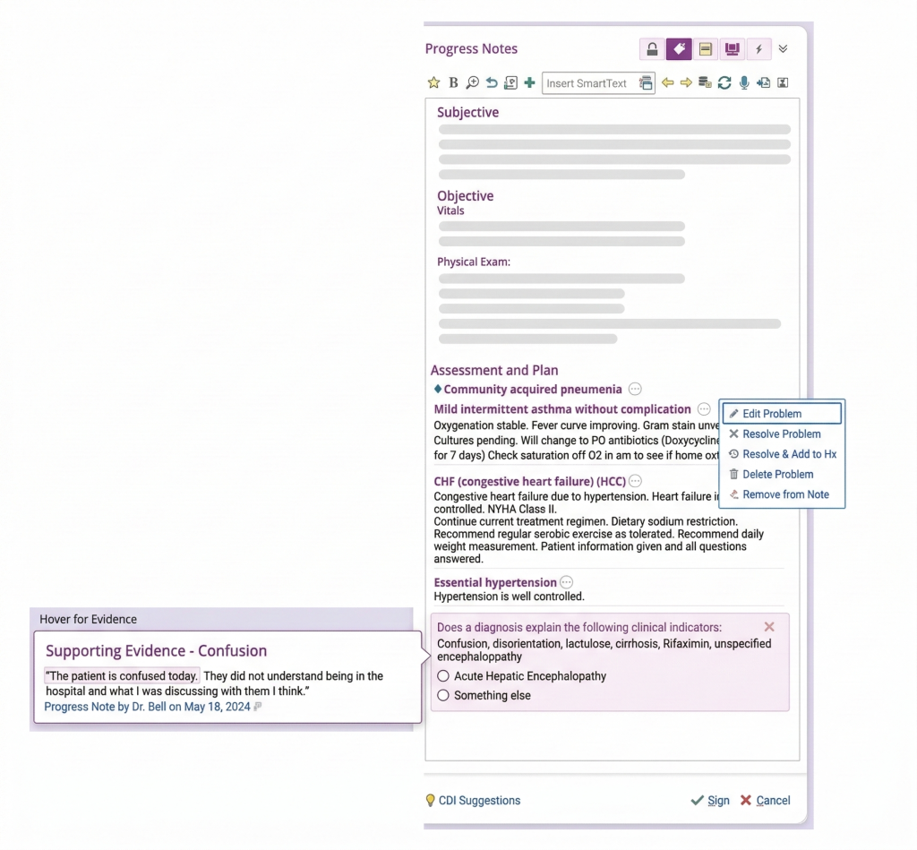HITEKS Diagnosis Aware Notes